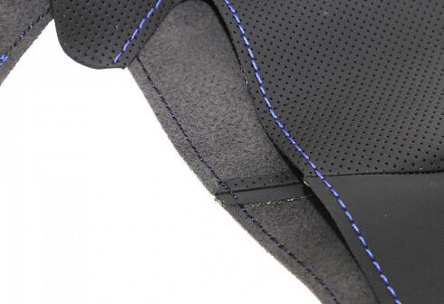 Оплётка руля на шнурке 2172-92 синяя строчка