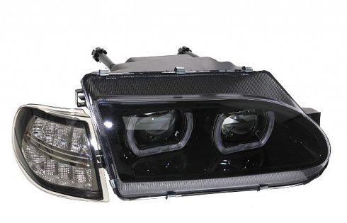 Фара 2115 4 BI-LED линзы BMW STYLE с ДХО (2шт)