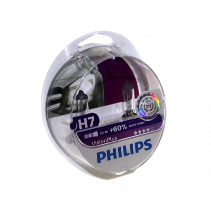 Лампы Н-7 12V  55W PHILIPS +60% 12972VPS2