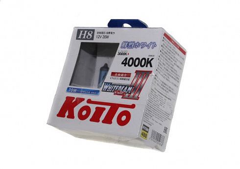 Лампы Н-8 12V 35W KOITO P0758W 4000K