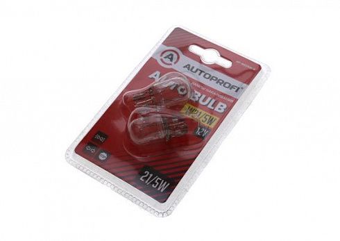 Лампа 12V W21/5W 2х-конт. без цоколя AUTOPROFI (2 шт)