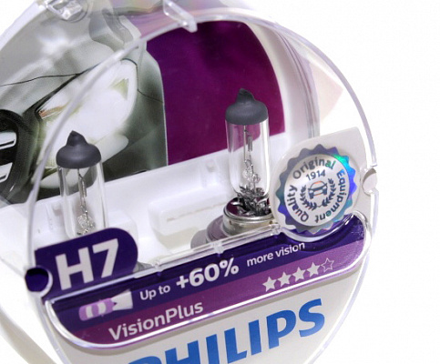 Лампы Н-7 12V  55W PHILIPS +60% 12972VPS2
