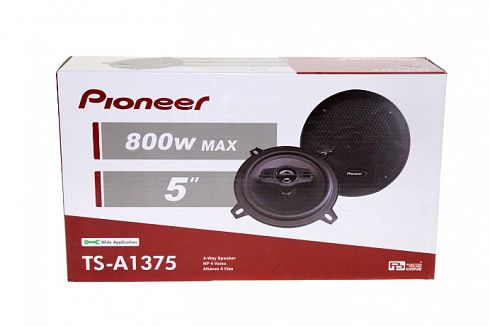 Динамики PIONEER TS-A1375 4-х полосные коаксиальные 80 W (d-13 см)