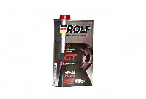 Масло мотор. ROLF GT 5/40  1л синтетика