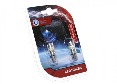 Диод габаритов 2110 белый 6SMD с линзой (2шт) TBP
