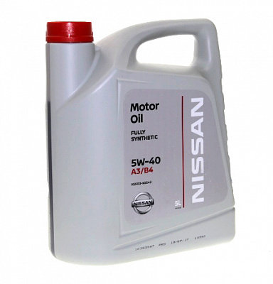 Масло мотор. NISSAN 5/40 5л. KE90090042R